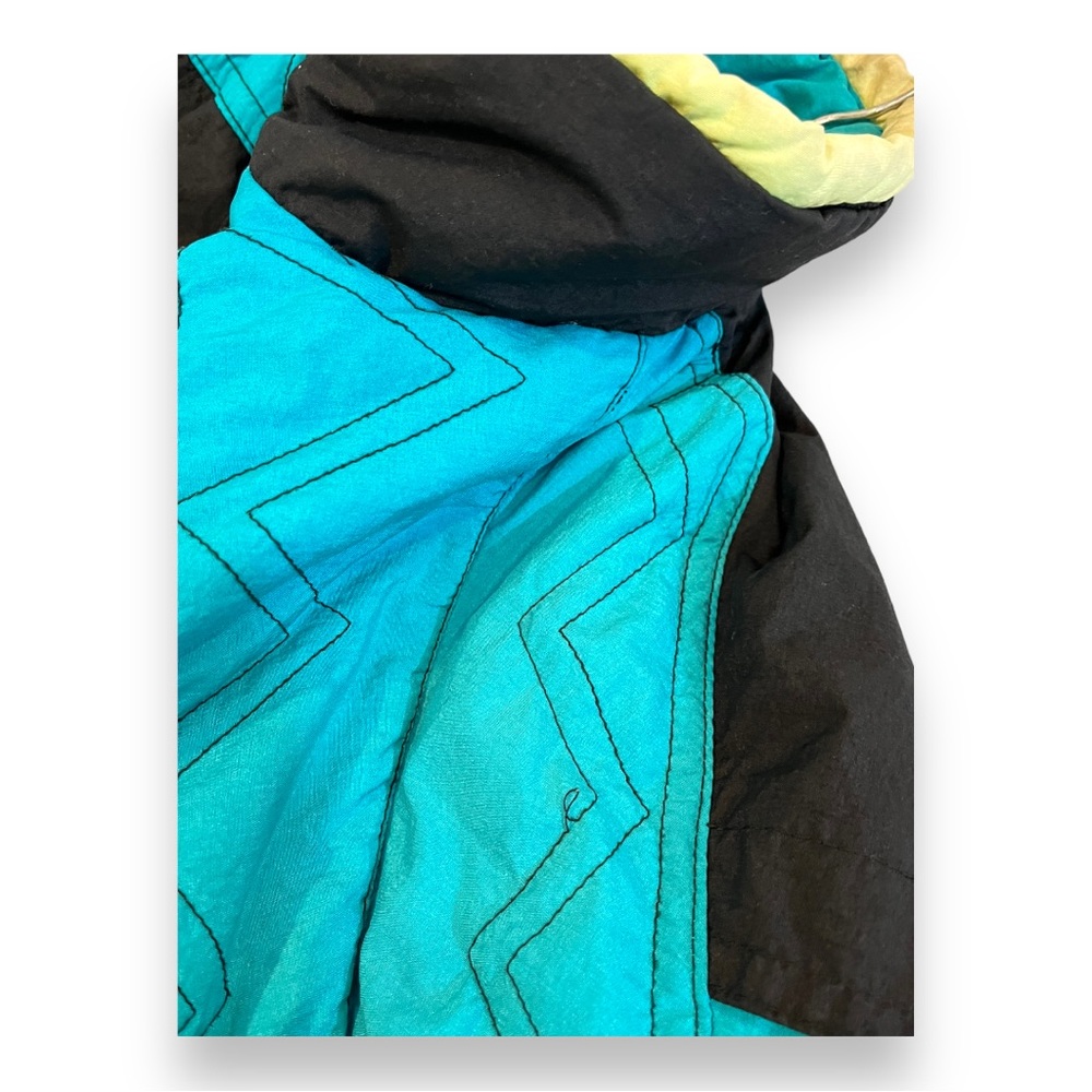Vintage Members Only All Points Color Bomb Graphic Print Retro Ski Jacket 1980’s - Picture 13 of 16